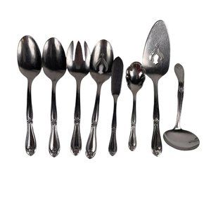 Superior Stainless USA Gravy Ladle Butter Knife Tablespoons Pie Server Lot of 8